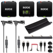 Rode Wireless GO III Dual-Channel Wireless Microphone System with 2x Lav Mics