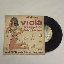 MI CHIAMO VIOLA ADRIANO CELENTANO  DISCO 45 giri VINILE