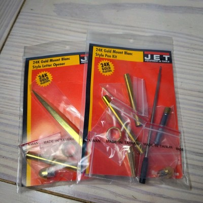 24k Gold Plated Mount Blanc Style Pen & Letter Opener Kit JET Equipment & Tools