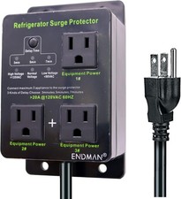 Refrigerator Surge Protector Three Outlet Voltage Protector for Home Appliances