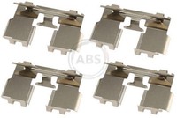 A.B.S. ZubehöRsatz Scheibenbremsbelag 1760Q FüR Toyota RAV 3 ZSA35_ ZSA35R 4WD