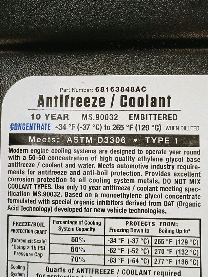 genuine-oem-mopar-concentrate-1-gallon-ms-90032-coolant-antifreeze
