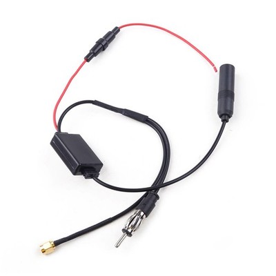 DAB FM AM Car Antenna Aerial Splitter Cable Digital Radio Amplifier Universal A8