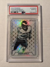 2024 Panini Phoenix - Contours Saquon Barkley #CON-SBY Bronze /75 PSA 10 POP 3!