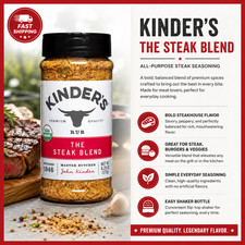 Kinder s Organic Rub, The Steak Blend, 12.8 oz, 362 g