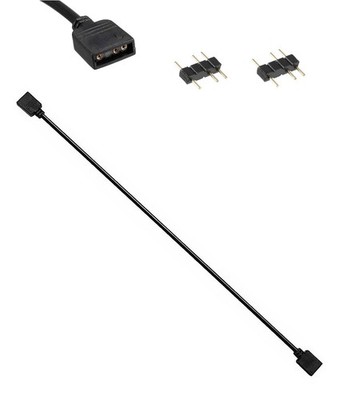 RGB Extension Cable 3 Pin 20 Inches Computer Motherboard ARGB Interface 5V 11