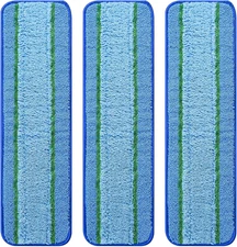 3 Pack Deep Clean Pads for Bona Family of Mops, Washable & Reusable Microfiber C