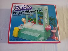 🔴 Bagno Di Bellezza Barbie , Vasca Da Bagno Barbie , Vintage , 1975