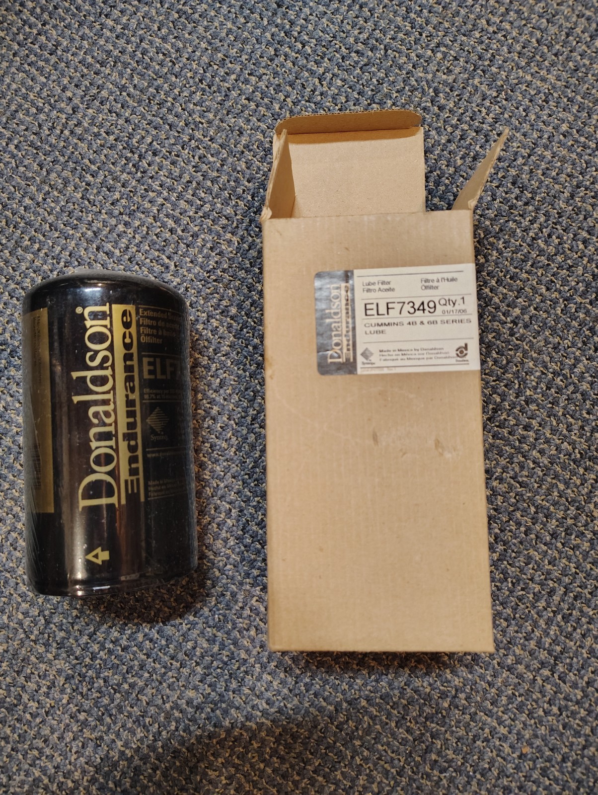 2001 Dodge Cummins - Donaldson Endurance oil filter