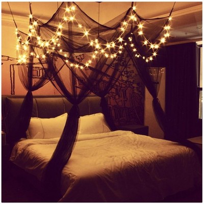 Versatile 8 Corner Bed Canopy - Battery Operated