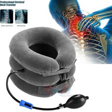 Inflatable Cervical Neck Traction Collar Support Pillow Neck Pain Relief Device