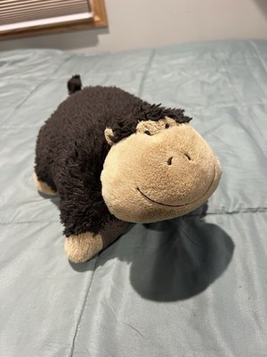 Pillow Pets Peewees Plush Silly Monkey Brown 11  Stuffed Animal Pillow
