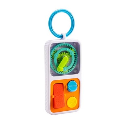 Fat Brain Toys PlayTab On The Go, Sensory Activity Toy, Travel Case With Tiles, 