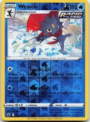 Weavile 031/198 Reverse Holo Chilling Reign