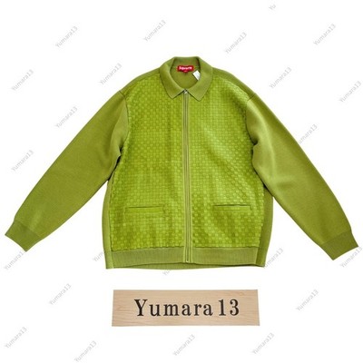 トップス supreme leather cardigan s size Supreme Woven Leather Zip Up Cardigan 3colors FW24 New | eBay