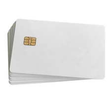 50Pcs ISO7816 Contact SLE 4442 Chip PVC Smart White IC Cards For Rental e