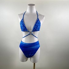 Vintage blue floral bikini