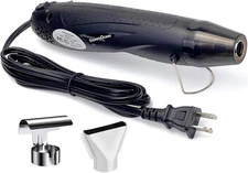 Mini Heat Gun 350W with Reflector Nozzle 2 Temp Settings & 6.6ft Cable