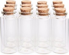 30ml 1.18" x 2.75" Potion Bottles,Mini Glass Bottles,Small Glass Jars Wedding