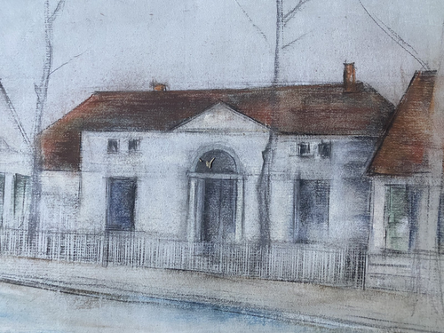 ::FRANZ EHMKE 1928 - 2018 BERLIN PASTELL BROSEHAUS DIETZGENSTRASSE HISTORISCH - Picture 3 of 5
