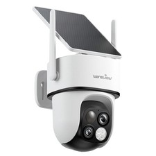 Wansview Dual-Lens Wireless Solar Security Camera 360 PTZ 2K Human Detection