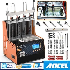 ANCEL JC400 Ultrasonic Fuel Injectors Cleaner Tester GDI Injectors Machine Kit