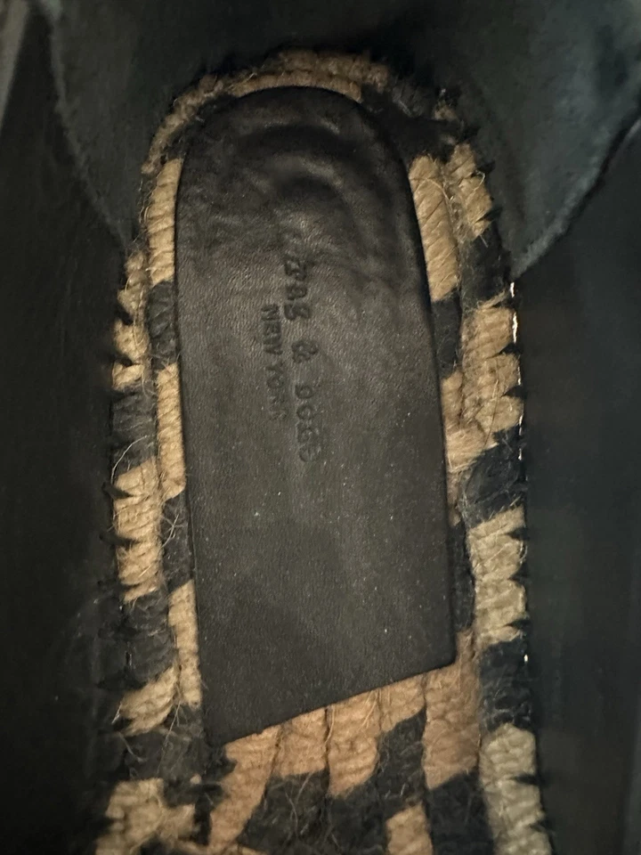 Alpargata plana de gamuza Rag and Bone para mujer azul marino excelente estado talla 38,5 Foto 4 de 4