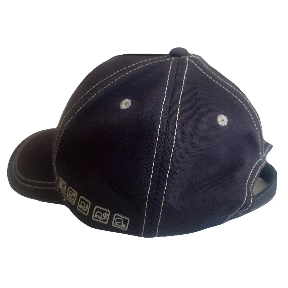 Land Rover Gear OEM Azul Marino 3D Bordado Logo Sombrero Gorra Ajustable con Correa Foto 3 de 4