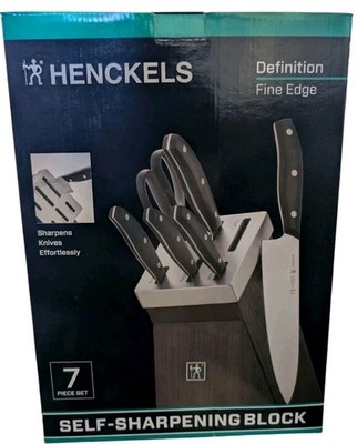 Henckels Definition 7-Piece Self-Sharpening Knife Block Set-NEW IN BOX