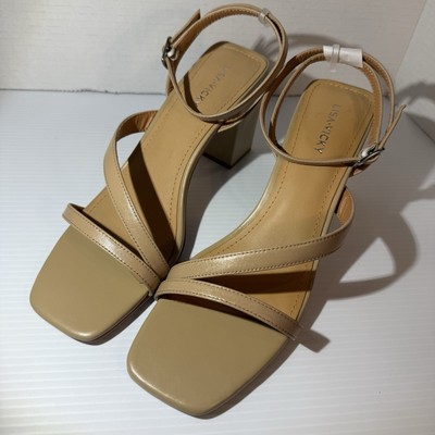 Lisa Vicky Violet Ankle Strap Sandal Women s Size 9 1/2M Tan NIB, Orig MSRP $90!