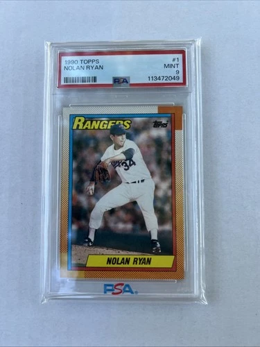 1990 TOPPS #1 NOLAN RYAN PSA 9
