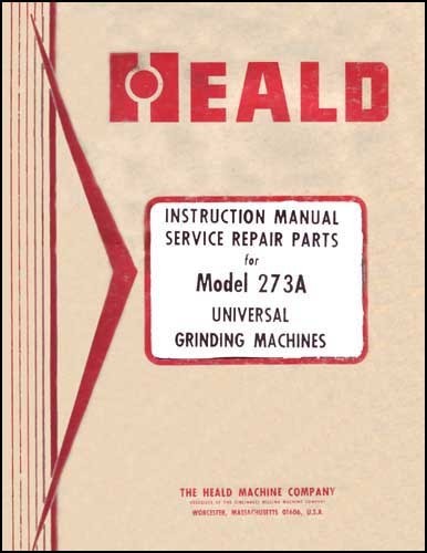 Heald 273A Betriebs-, Service- und Reparaturteilhandbuch - Bild 1 von 1