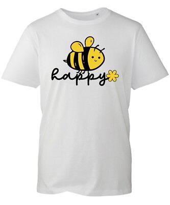 pp* closet　BEE HAPPY t-shirt Bee-Happy T-Shirt Funny Cute Bee Positive Quote Motivation Life