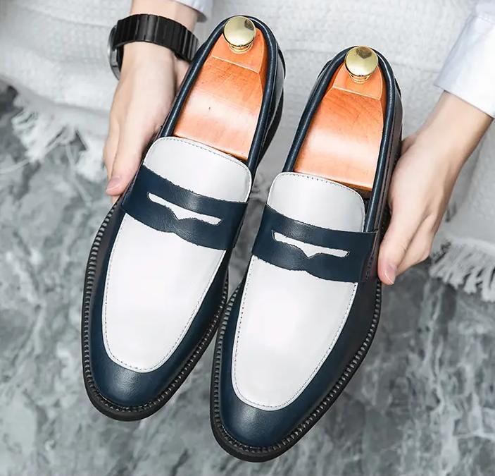 SAOLA Scarpe mocassino uomo pelle slip on fit eleganti festa matrimonio scarpe Oxford