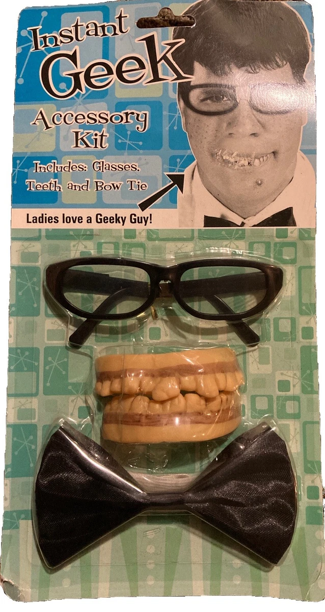 Instant Geek Accessory Kit Funny Gift Fancy Dress Kit Secret Santa Nerdy Present