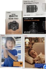Canon Instruction Booklets EOS REBEL T2i 550D Canon EF-S18-200mm f/3.5-5.6 IS