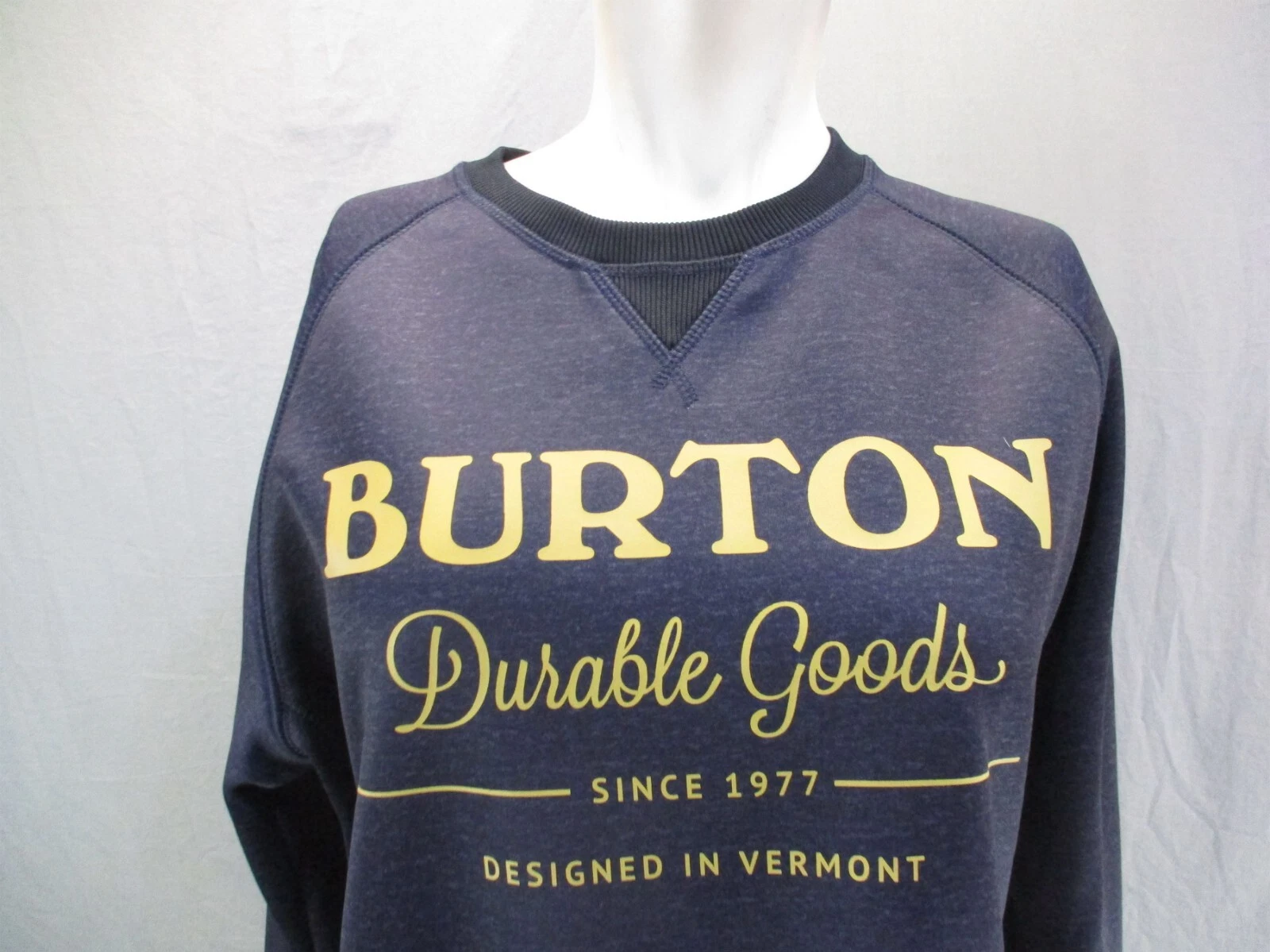 burton crew neck long sleeve fleece athletic 