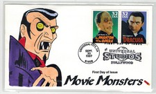 DYNAMITE HANDPAINTED SET OF 2 MOVIE MONSTERS DRACULA Bela Lugosi & PHANTOM OPERA