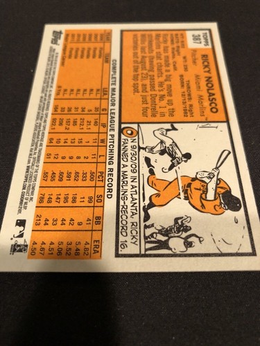 Ricky Nolasco Marlins Signed Auto Autographed 2012 Topps Heritage Card #387 COA - Picture 4 of 5