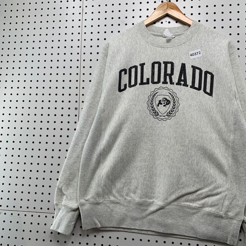 Colorado University Crewneck Sweatshirt Mens Medium Gray Champion 21.5x27 - Picture 5 of 22