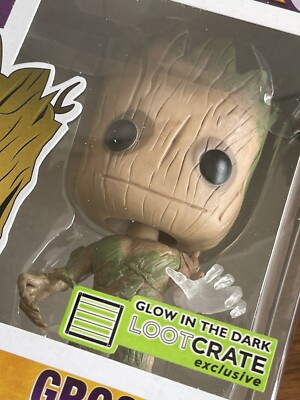 Funko Pop! Groot Glow In the Dark #49 Loot Crate Exclusive Funko Pop! Groot Glow In the Dark #49 Loot Crate Exclusive