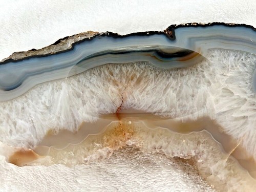Agate Slab Dish Natural Stone Soap Dish or Trinket Tray - 10 Long - Picture 6 of 11