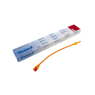 Foley Ballonkatheter Latex, 2-Wege, Nelaton Spitze, 10 ml, steril | Romed 