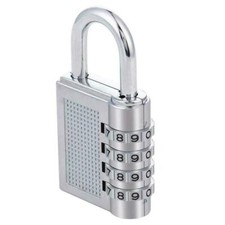 Combination Padlock Combi Code Number Security 4-Digit Lock Locker Luggage Gym