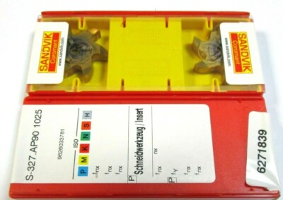 2 SANDVIK Wendeplatten Zirkularfräsen S-327.AP90 1025 ISO b=6,0 mm Neu H41587