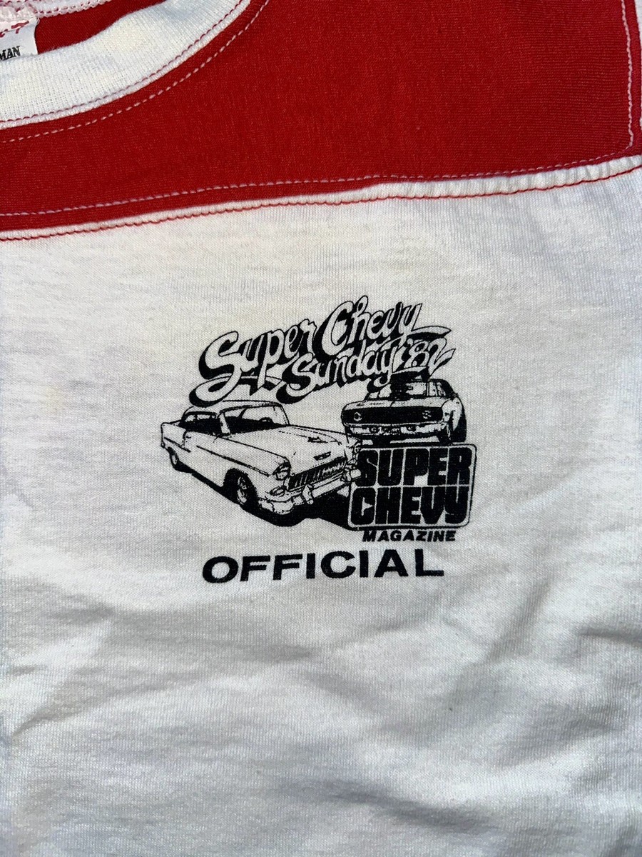 VTG Super Chevy Orange County International Raceway Tshirt Rare 1982 Hot Rod View 2