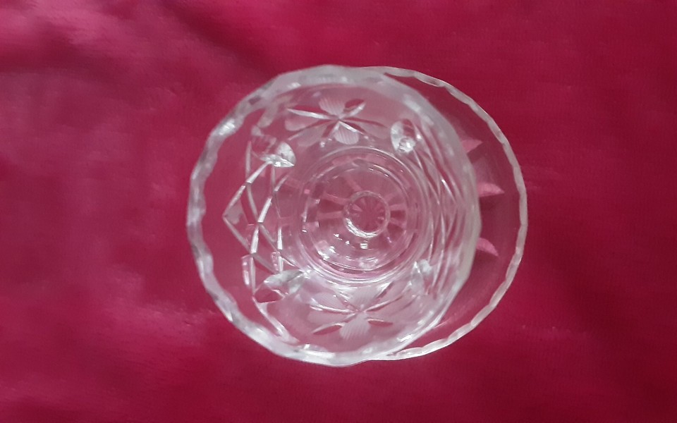 Vtg Cut Glass Match Holder W/Match Receiver eBay