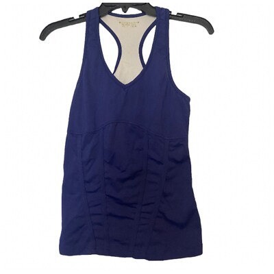 Pure Lime Women s Workout Tank Top Racerback Blue Size Small