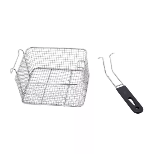 Öl-Friteuse 2500W 6L Edelstahl Fritteuse Profi Küche Kaltzonen Fritteuse Fritöse - Bild 12 von 14