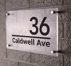 Modern House Number Sign, Custom Home Sign, Home Address Sign, Address Signage